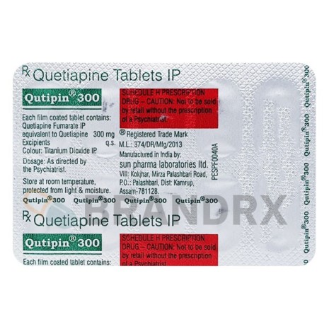 Qutipin 300 mg Sun Pharmaceuticals Industries